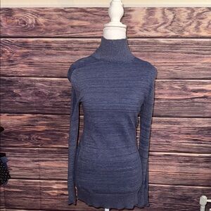 Free People Blue Turtleneck Sweater